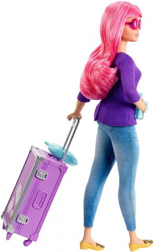 Barbie Daisy Bambola Curvy Chitarra Valigia Apribile Adesivi 9 Accessori FWV26
