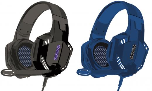 CUFFIE da GAMING SEVEN CON MICROFONO - BLU o NERA