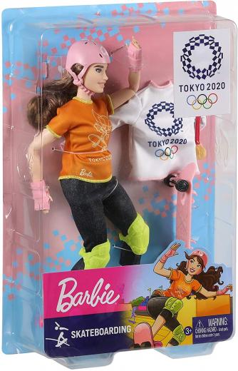 Barbie- Carriere Giochi Olimpici Tokyo 2020 Bambola Skateboarder - GJL78