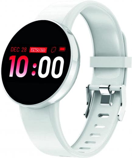 SMART WATCH seven BIANCO android e ios OROLOGIO da polso DIGITALE fitness