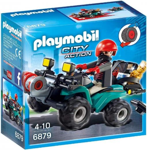 Playmobil City Action 6879 - Rapinatore su Quad con Refurtiva, dai 4 anni