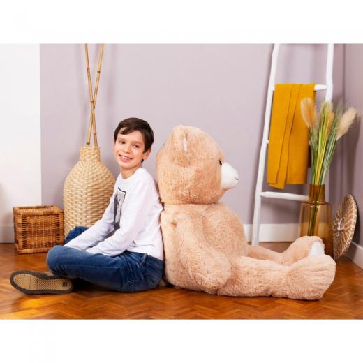 Peluche gigante Orso Beige - 120 cm di altezza - Made in France
