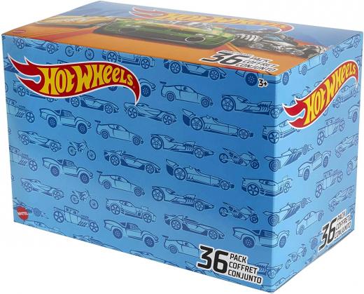 Hot Wheels Confezione da 36 Macchinine in Scala 1:64, Veicoli da Collezione