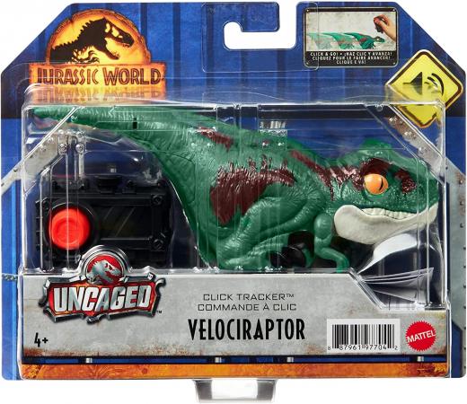 Jurassic World - Il Dominio Uncaged Click Tracker Velociraptor Action Figure