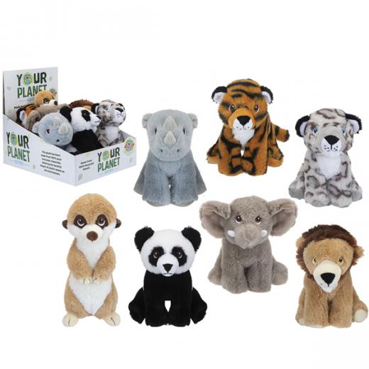 PELUCHE Ecologico YOUR PLANET - WILDLIFE- 15 cm