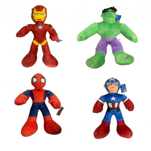 PELUCHE - MARVEL Avengers SPIDERMAN HULK IRON MAN CAPITAN AMERICA 75 cm
