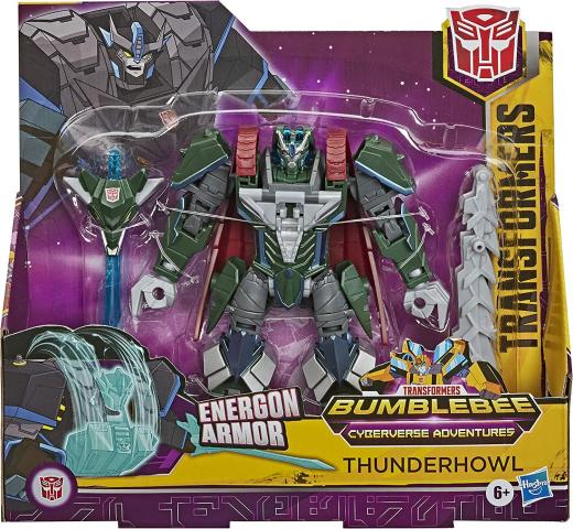 Transformers - Thunderhowl Action Figure 17 cm, con armatura Energon, ispirato alla serie Cyberverse Adventures, Ultra