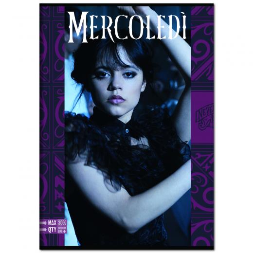 5 Quadernoni Quaderni maxi A/4 SEVEN - MERCOLEDI ADDAMS - Rigature varie