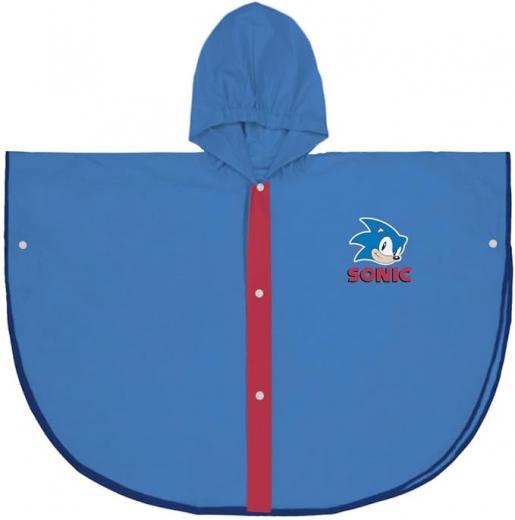 MANTELLA IMPERMEABILE PONCHO PIOGGIA SONIC 3/4 ANNI e 5/6 ANNI