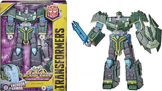 TRANSFORMERS Bumblebee Cyberverse Adventures Ultimate Iaconus Action Figure, Energon Armour, 22,5 cm