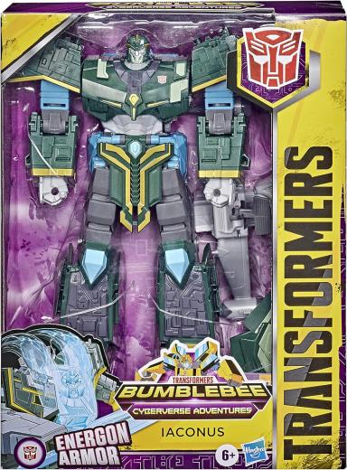 TRANSFORMERS Bumblebee Cyberverse Adventures Ultimate Iaconus Action Figure, Energon Armour, 22,5 cm