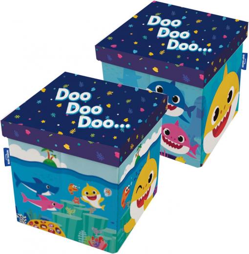 Pouf Seggiolino Contenitore con Cuscino BABY SHARK