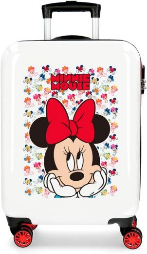 TROLLEY RIGIDO DA VIAGGIO Valigia DISNEY MINNIE - cm 55x38x20 bagaglio a mano
