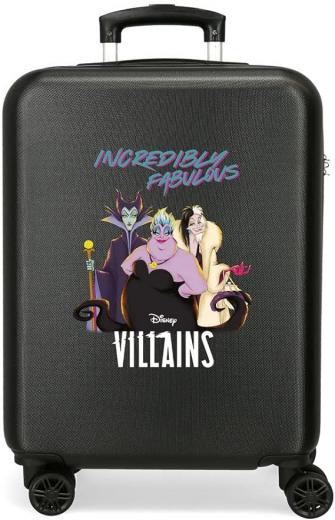 TROLLEY RIGIDO DA VIAGGIO Valigia Disney Villains Streghe delle Principesse - cm 55x38x20 bagaglio a mano