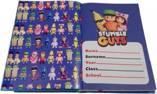DIARIO SCUOLA STUMBLE GUYS - 2025/2026, 12 Mesi, 350 Pagine e Penna magica