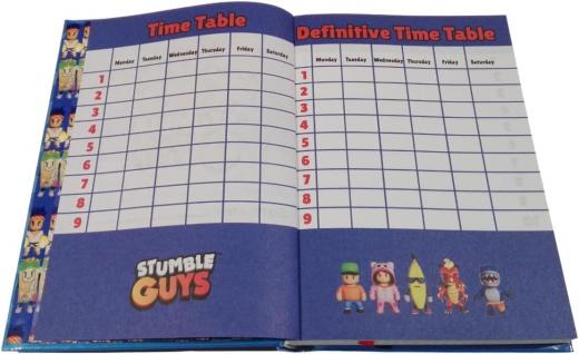 DIARIO SCUOLA STUMBLE GUYS - 2025/2026, 12 Mesi, 350 Pagine e Penna magica