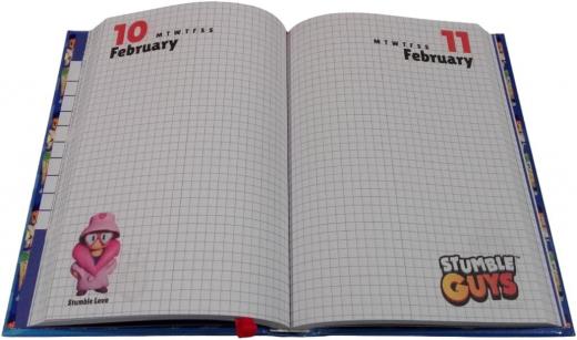 DIARIO SCUOLA STUMBLE GUYS - 2025/2026, 12 Mesi, 350 Pagine e Penna magica