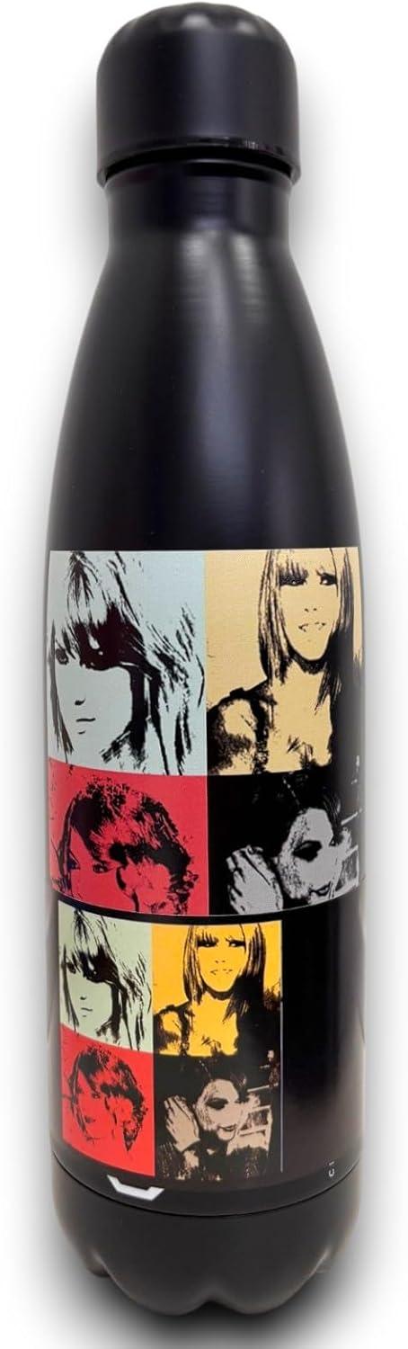 Taylor Swift - Borraccia Termica 500 ml, Tappo con Chiusura Ermertica, Nera