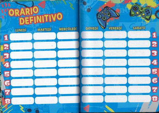 DIARIO AGENDA SCUOLA datato 2025/2026 Seven SJ GANG Boy