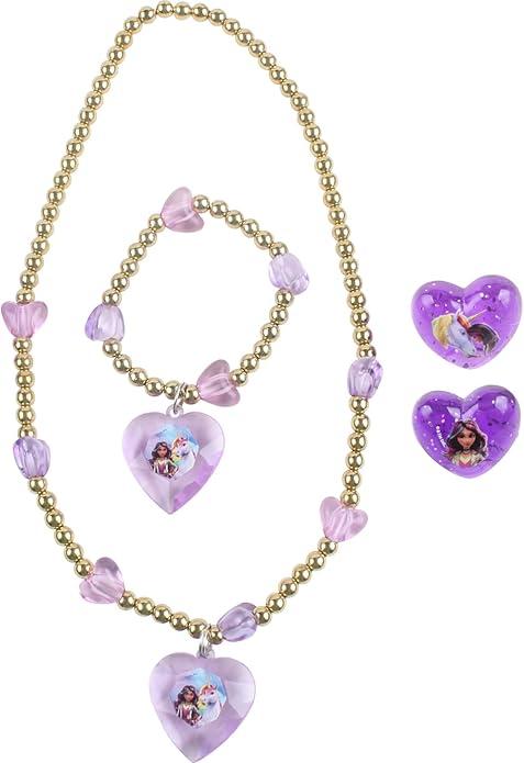 Set BRACCIALETTO COLLANA E 2 Anelli accessori Unicorn Academy