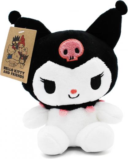 Peluche SANRIO HELLO KITTY - KUROMI 14 cm con SCATOLINA