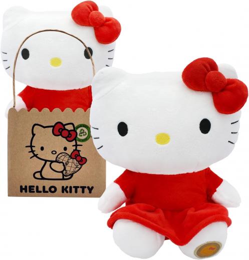 Peluche SANRIO HELLO KITTY RED DRESS 24 cm con SCATOLINA