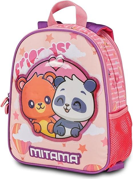 Zaino Asilo reversibile per bambine Mitama - PANDA