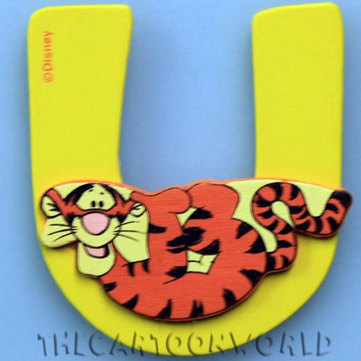 Lettere in Legno Adesive DISNEY WINNIE THE POOH - U