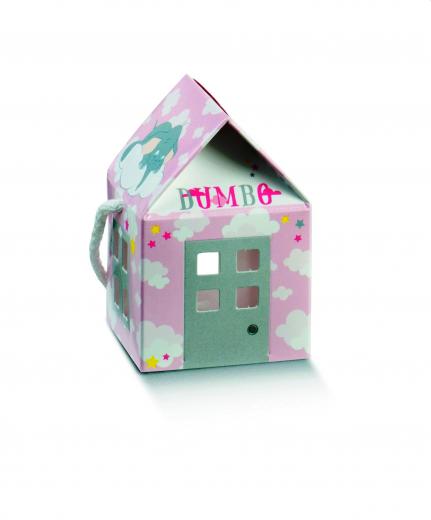 10 Scatoline Casetta porta Confetti DISNEY DUMBO rosa