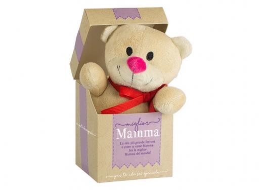 Peluche ORSETTO con Scatola - MIGLIOR MAMMA