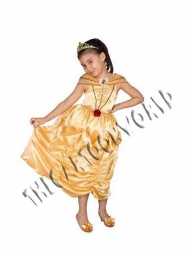 VESTITO COSTUME CARNEVALE DISNEY Principesse BELLE La Bella e la Bestia