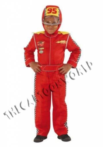 VESTITO COSTUME CARNEVALE Tuta da Pilota WALT DISNEY CARS 9/10 anni - 140 cm