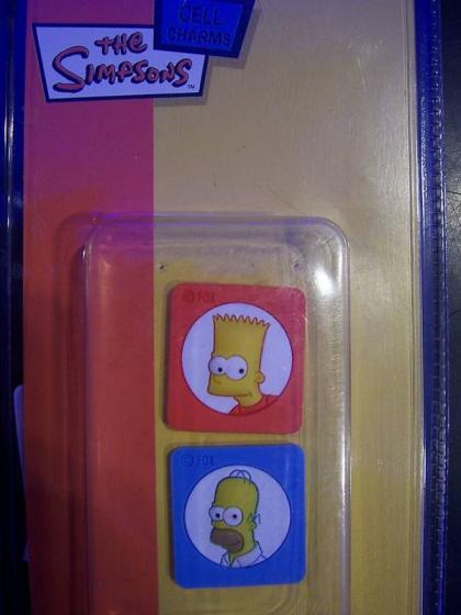 Charms Stickers per cellulare Simpsons BART e HOMER 
