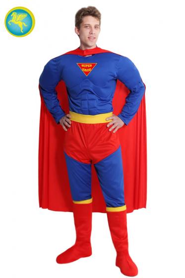 Costume Di Carnevale Adulto Da Super Eroe (con Muscoli) Di Pegasus