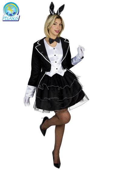 Costume Di Carnevale Adulto Da Coniglietta Nera Sexy Donna