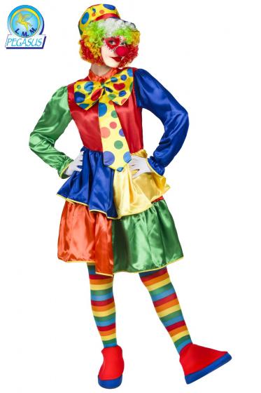 Costume Di Carnevale Adulto Da Pagliaccetta Donna Taglie Forti
