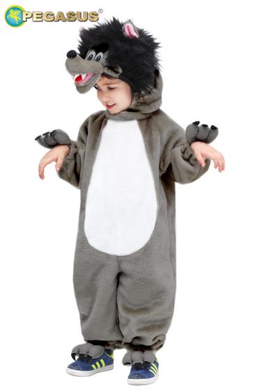 Costume Di Carnevale Peluche Baby Da Lupetto
