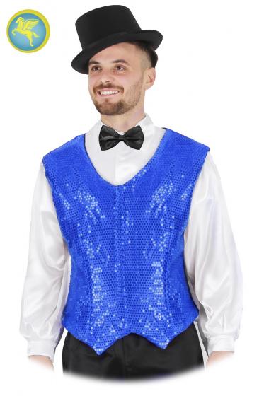 Gilet Paillettes Royal Accessorio Di Carnevale