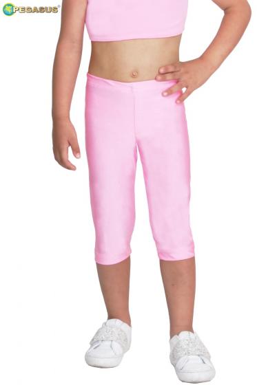 Leggins Danza Lycra Tre Quarti Rosa Baby