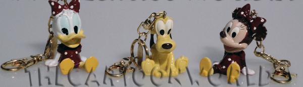 BOMBONIERA PORTACHIAVE DISNEY MINNIE PLUTO DAISY 4 Cm