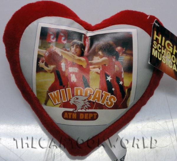 PELUCHE CUSCINO CUORE DISNEY HSM HIGH SCHOOL MUSICAL
