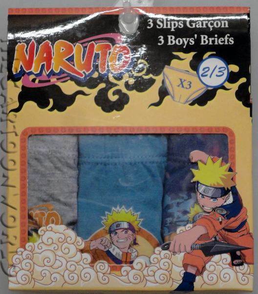 TRIS SLIP Mutandine DISNEY - NARUTO - 4-5 Anni