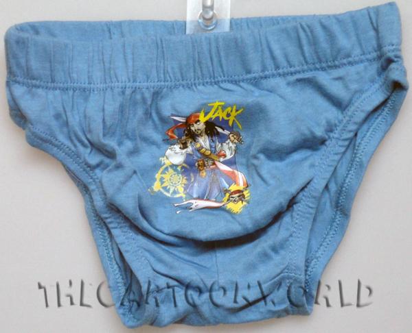 TRIS SLIP Mutandine DISNEY -  PIRATI DEI CARAIBI - 6-8 Anni