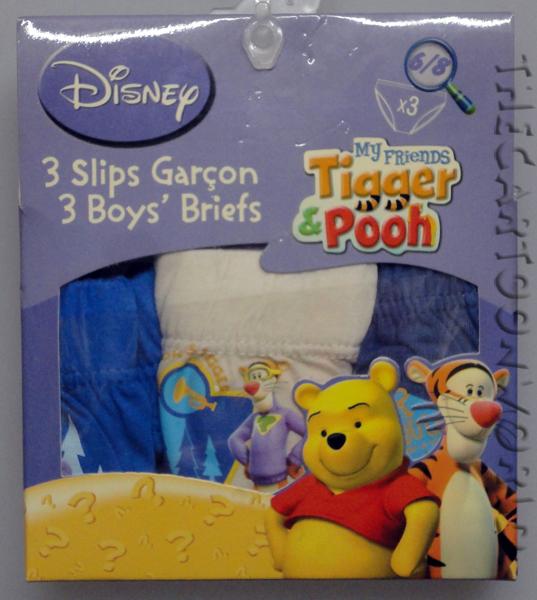 TRIS SLIP Mutandine DISNEY -  WINNIE THE POOH - 6-8 Anni