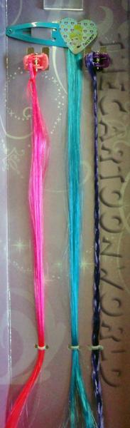 Set Exstention capelli - 2 pinzette e 1 Fermacapelli - Disney Principesse