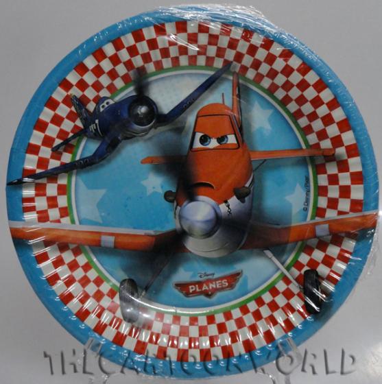 ADDOBBI Compleanno Festa Piatti DISNEY PLANES - 19,5 cm