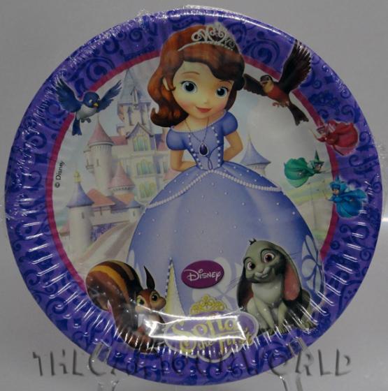 ADDOBBI Compleanno Festa Piatti DISNEY PRINCIPESSA SOFIA - 19,5 cm
