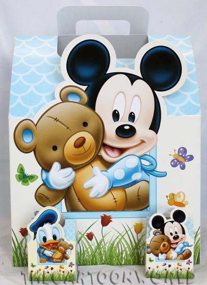 BOMBONIERA DISNEY ASTUCCIO porta confetti TOPOLINO e PAPERINO - MINNIE e DAISY c