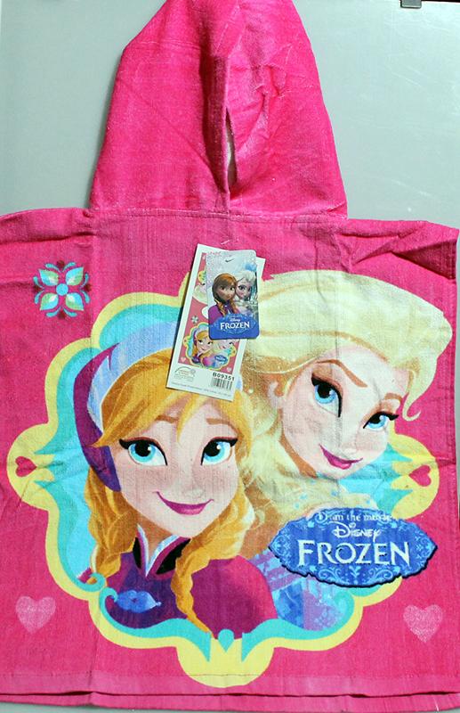 PONCHO ACCAPPATOIO TELO MARE DISNEY - FROZEN - ELSA E ANNA