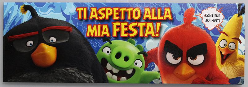 BLOCCHETTO DA 30 Inviti per Compleanno Festa DISNEY - Angry Birds a